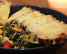 Tartine grillÃ©e au jambon d'aoste, gruyÃ¨re et comtÃ©
