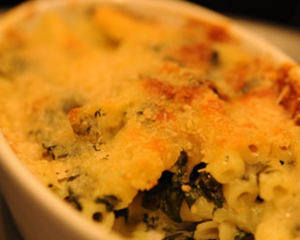 Recette de cuisine : Gratin de pÃ¢tes aux Ã©pinards