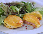 Feuilletés de foie gras aux pommes