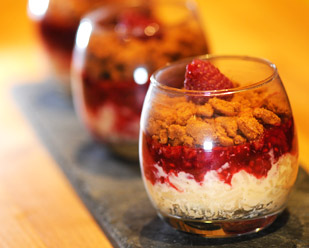 Recette de cuisine : Riz au lait aux framboises