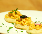 Blinis Ã  la crÃ¨me de poivron