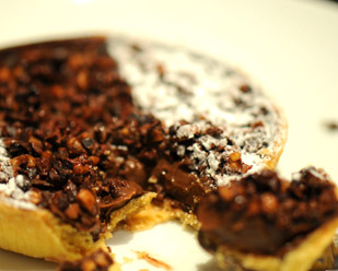 Recette de cuisine : Tartelette au chocolat et cacahuètes