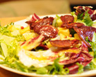 Salade magret de canard et pomme