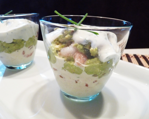 Recette de cuisine : Avocat au crabe et crevettes