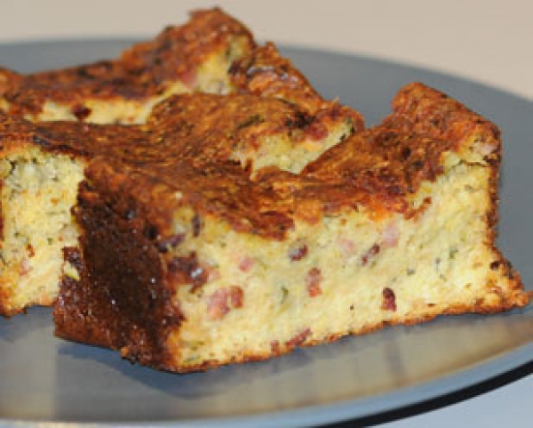 Recette de cuisine : Cake lardons sans gluten