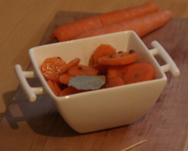 Recette de cuisine : Carottes MarinÃ©es aux Epices