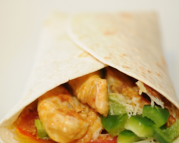 Recette de cuisine : Wraps de poulet au curry