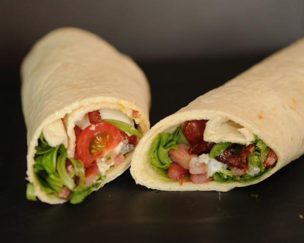 Recette de cuisine : Wraps chÃ¨vre lardons