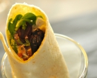 Wraps chÃ¨vre lardons et pruneaux