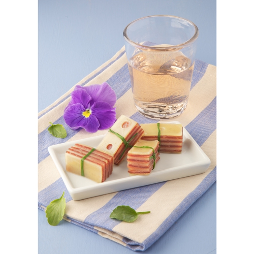 Recette de cuisine : Mille et une feuilles de GruyÃ¨re France au jambon 