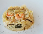 Risotto poireaux et crevettes