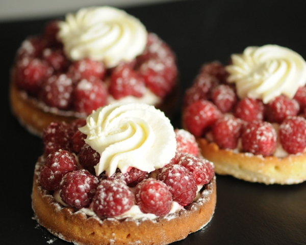 Recette de cuisine : Tartelette aux framboises