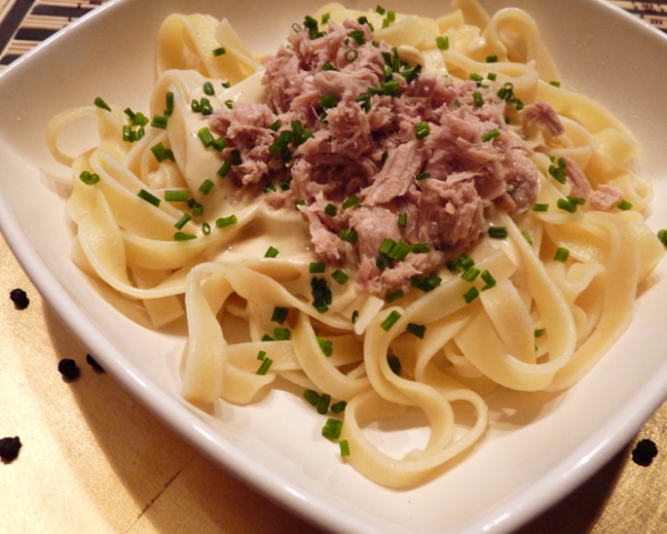Recette de cuisine : PÃ¢tes au thon