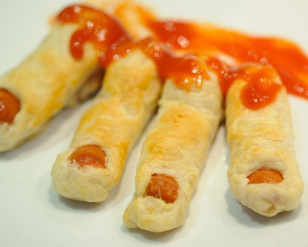 Recette de cuisine : Doigts de knackis coupÃ©s