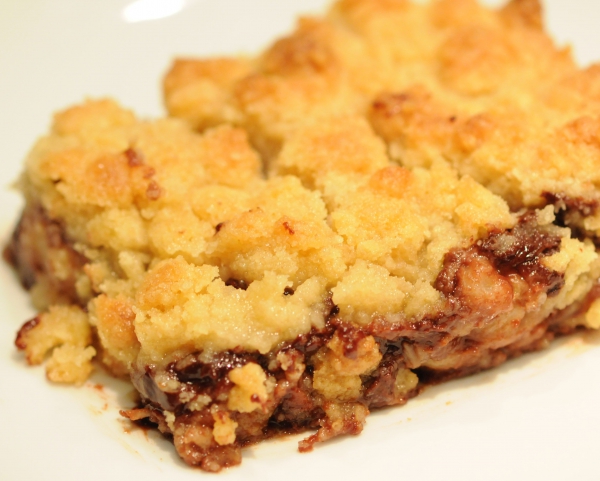 Recette de cuisine : Crumble banane et chocolat