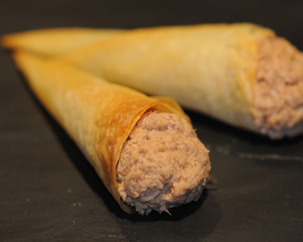 Recette de cuisine : Cornets croustillants aux saveurs de la mer