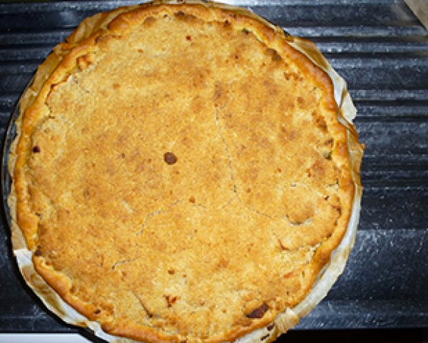 Recette de cuisine : tarte aux pommes façon crumble