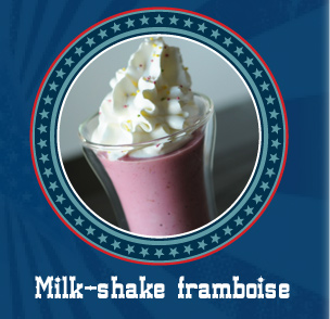 Milk-shake framboise, vanille