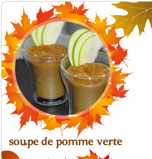 Soupe de pomme verte