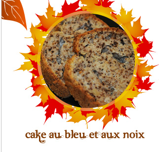 Cake au bleu et aux noix