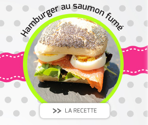 Hamburger au saumon fumé