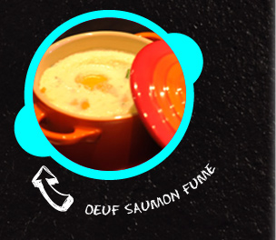 Oeuf en cocotte au saumon fumé