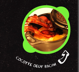 Cocotte oeuf bacon