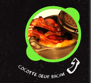 Cocotte oeuf bacon