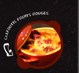 Clafoutis aux fruits rouges en cocottes