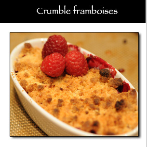 Crumble framboises