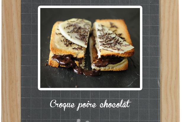 Croque poire chocolat