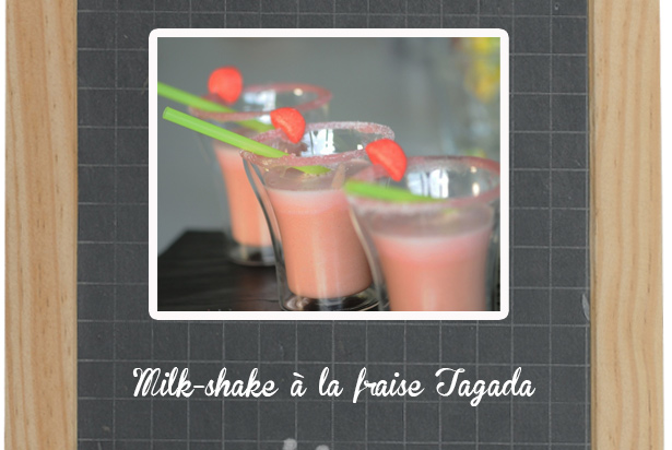 Milk-shake à la fraise Tagada