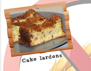 Cake lardons sans gluten