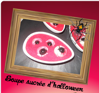 Soupe sucrée d'halloween