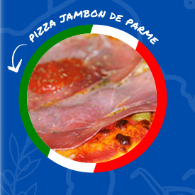 Pizza jambon de parme