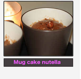 Mug cake Nutella