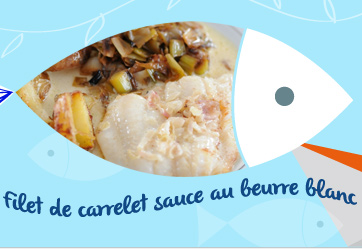 filet de carrelet sauce au beurre blanc