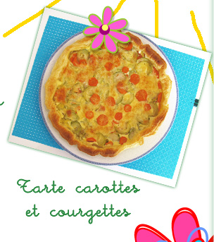 Tarte carottes et courgettes