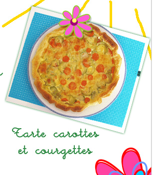 Tarte carottes et courgettes